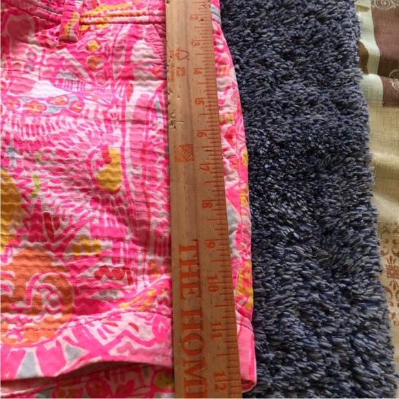 Lilly putlizer Pink and Yellow Women's Shorts - Picture 2 of 7